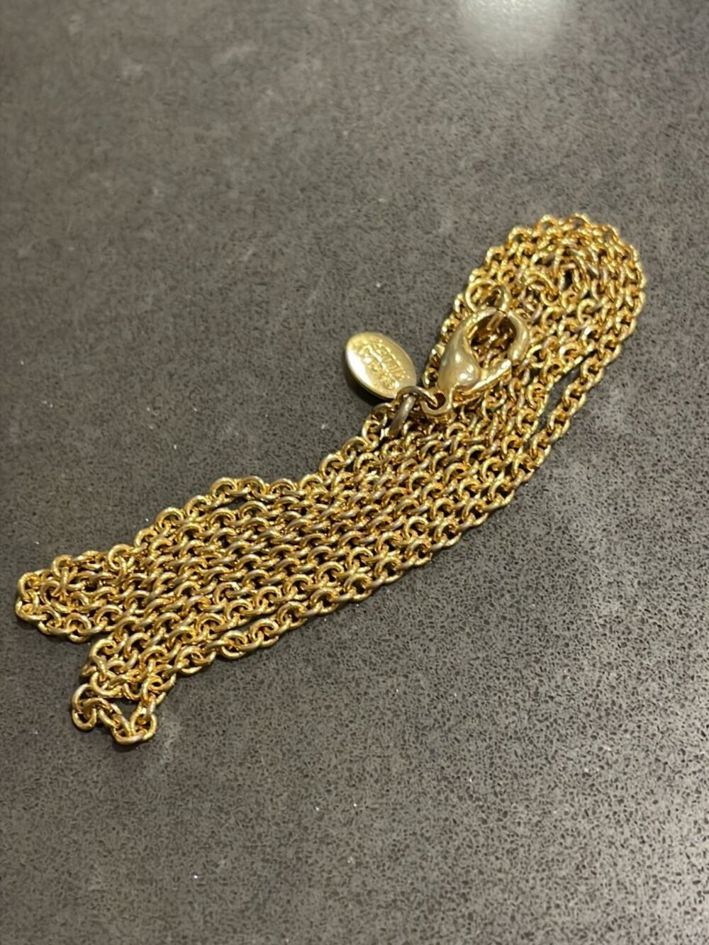 Gold Tone Nolan Miller Chain Necklace